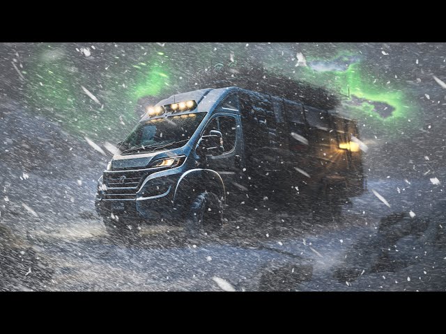 Surviving my 1st Winter of Extreme Van Life, Blizzard Snow Storm Camping, Freezing Cold Documentary