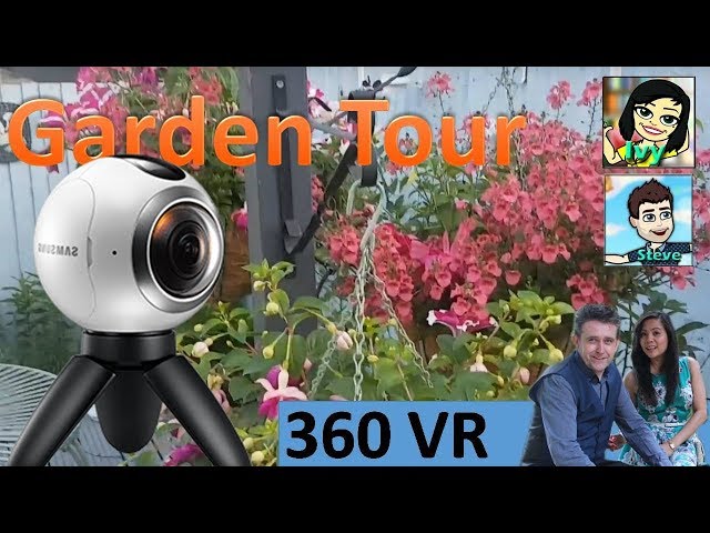 360 VR | Garden Tour with Ivy and Steve UK | VLOG | Video Log