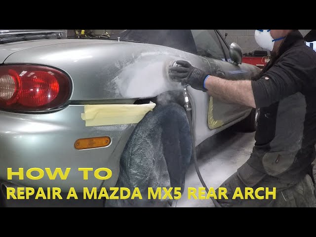 How to repair a Mazda MX5 Rear Arch and Sill Section