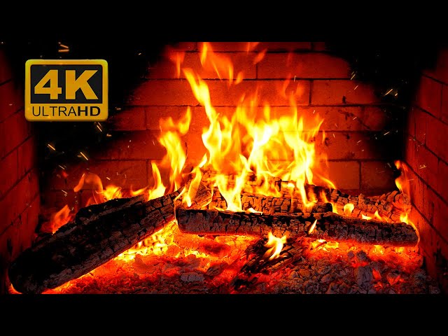 🔥 Fireplace 4K. Cozy Winter