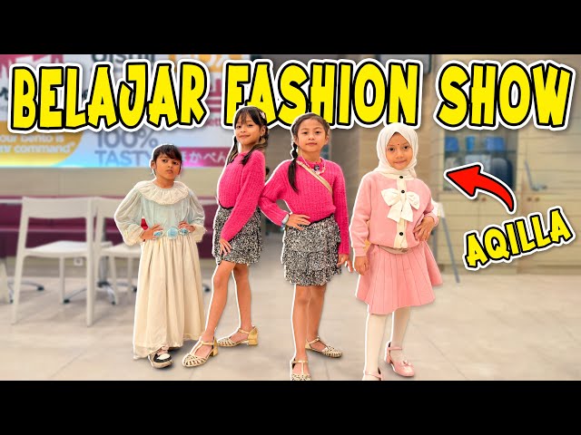 ALUNA DAN AMANDA NGAJARIN AQILLA FASHION SHOW BARENG KHANZA KHENZI!! LUCU BANGET!!