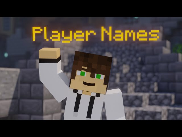 Player Names - Minecraft Animations Part 1!