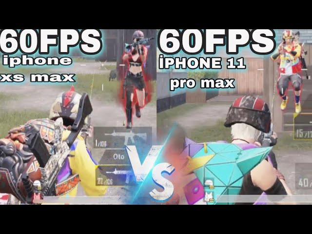 Pubg Mobile 🇮🇳 İPHONE 11 Pro Max Vs İPHONE  Xs Max 😱 (4 Finger gyro 🔥 )