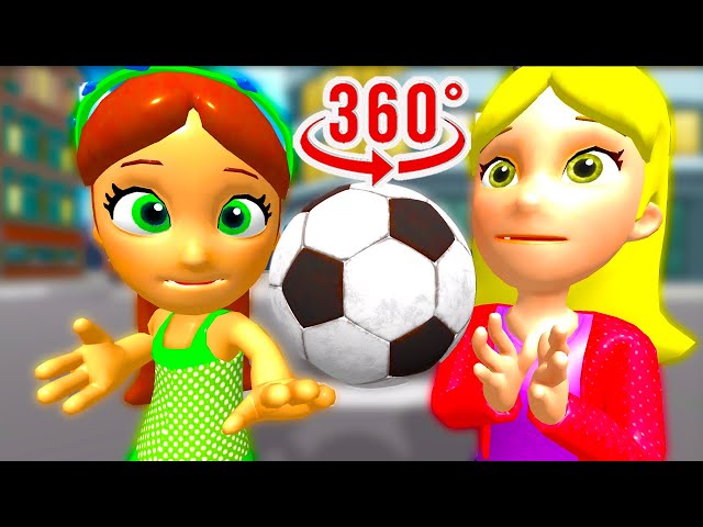 360° Football play Huggy Wuggy - VR 360 video 4K