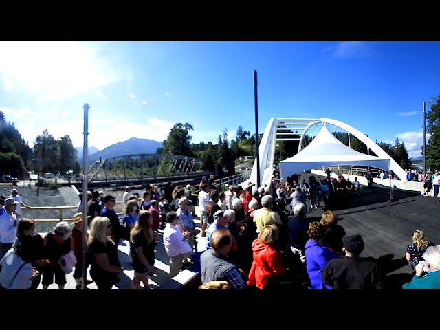 Mayor Gaetz and First Nations Welcome and Ribbon Cutting