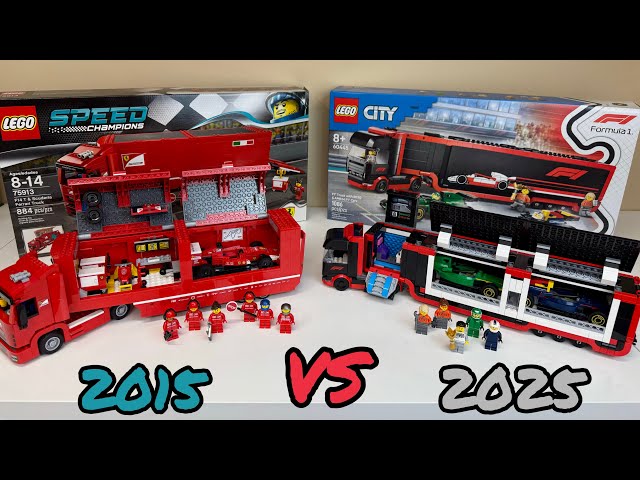 Better LEGO F1 Truck? Speed Champions (Then) vs City (Now)