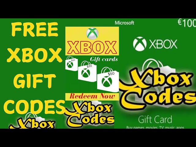 Free Xbox Gift Card Codes 2025 unused $50 || Free Xbox Redeem Codes 2025,