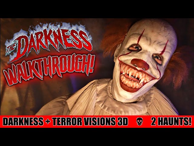 The DARKNESS is MIND BLOWING!! Haunted House Walkthrough