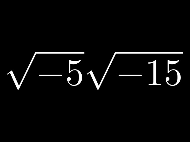 How to Multiply Two Numbers with Negative Signs inside the Square Roots