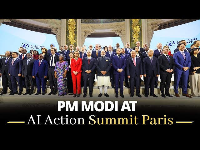 PM Modi and other world leaders at AI Action Summit in Paris, France