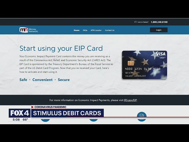 Stimulus payment for 4 million Americans to arrive by prepaid debit card