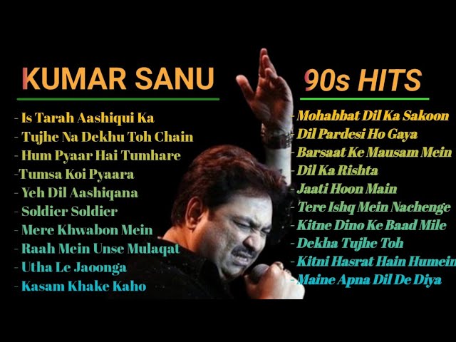 Kumar Sanu Hit Songs | 90s SuperhitHindi Romantic Songs | SadabaharSongBollywood Songs Jukebox