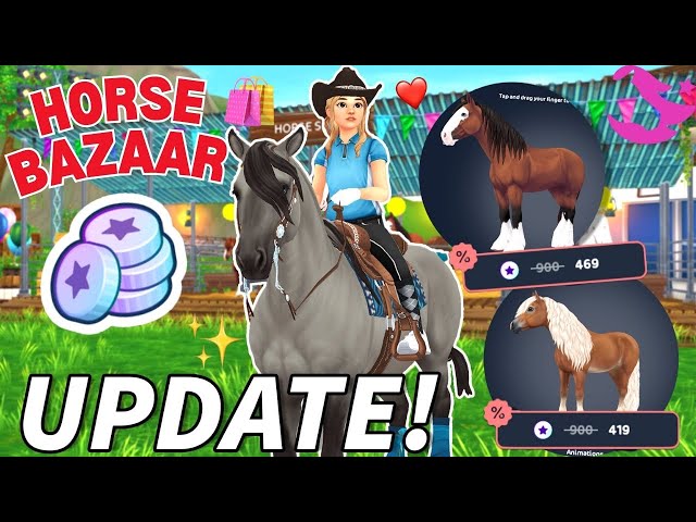 HUGE *HORSE DISCOUNTS* HORSE BAZAAR IS BACK: HAFLINGER, SHIRE & MORE!! STAR STABLE UPDATES!!