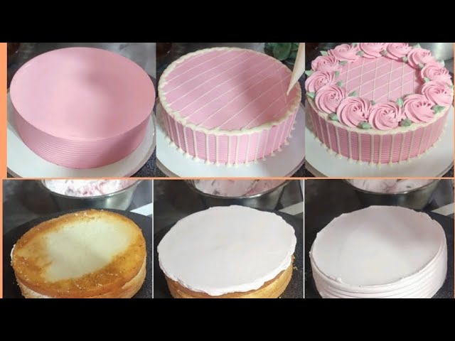 Learn the steps of making a beautiful cake❤️Pink-themed cake decorating❤️Beautiful Cake Idea