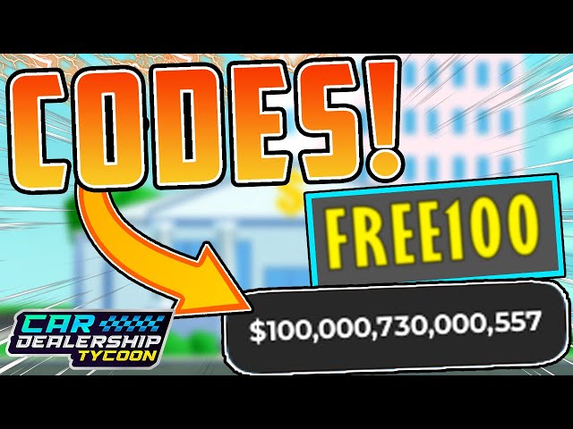 ALL WORKING MONEY CODES For Car Dealership Tycoon FEBRUARY 2025!