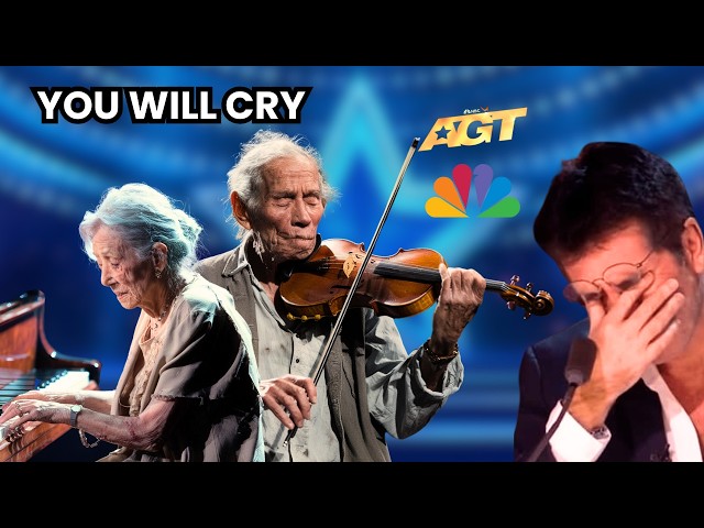 No One Could Stop Crying: Homeless 90-Year-Old Couple’s Duet Shakes the Stage 😭🎶 #ViralVideo