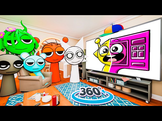 360° Incredibox Sprunki | Sprunki react on NEW TREND videos in Sprunki House 4K VR Part 1