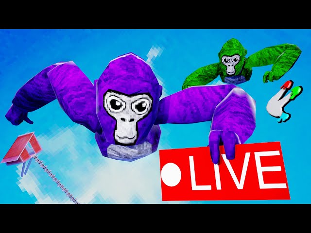 🔴Gorilla Tag Live | TTT ONLY UP with Fans