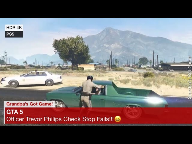 Officer Trevor Philips Check Stop Fails!!!😆