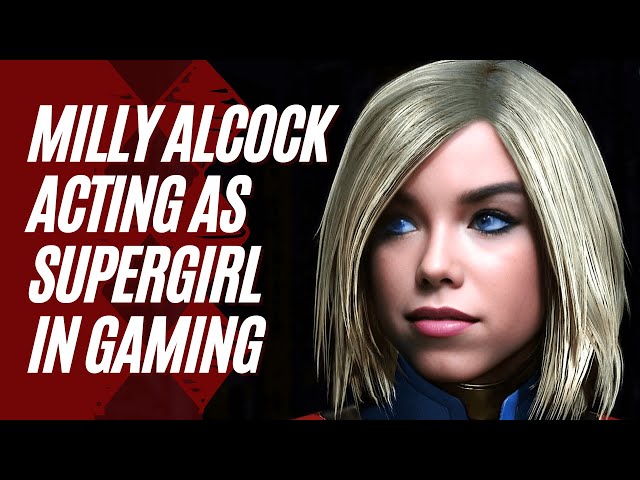 Milly Alcock acting as Supergirl in Injustice 2 Gaming