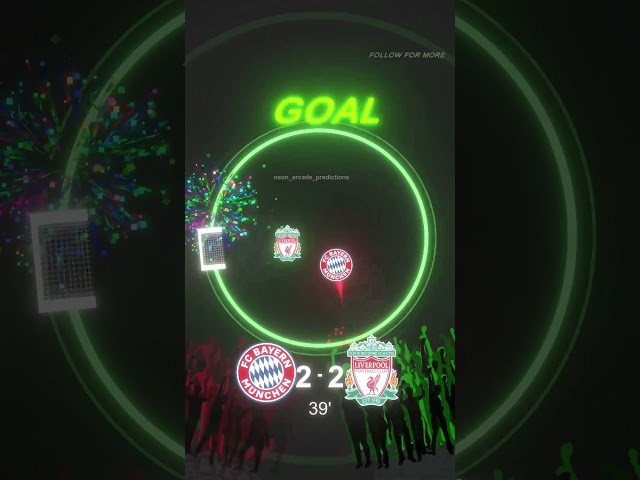 BAYERN MUNICH vs LIVERPOOL🤯#footballmarbles #footballedit #neonarcade #bayernmunich #liverpool