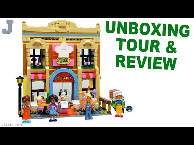 LEGO Friends 2025 Restaurant & Cooking School 42655 Unboxing, Tour, & Review