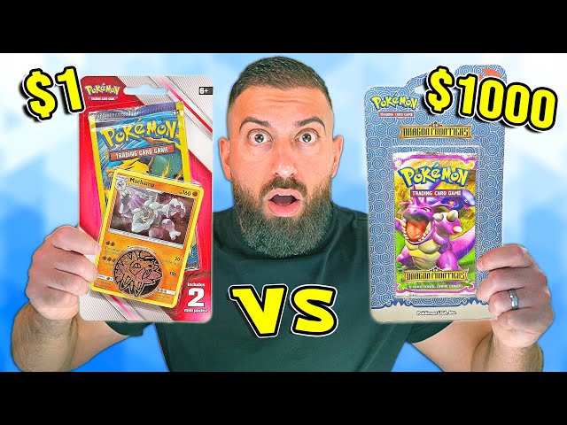 $1 Vs $1,000 Pokemon Blister Pack