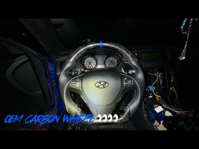 Installing G4werkz Carbon OEM Steering Wheel On My Genesis Coupe👀