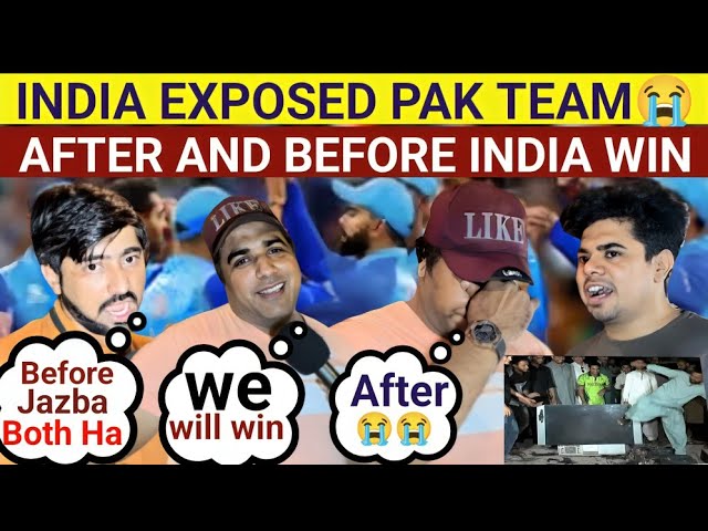 INDIA BEAT PAKISTAN | AMAZING REACTION AFTER AND BEFORE 😭 🛑 LIVE REACTION PAK PUBLIC ON INDIA