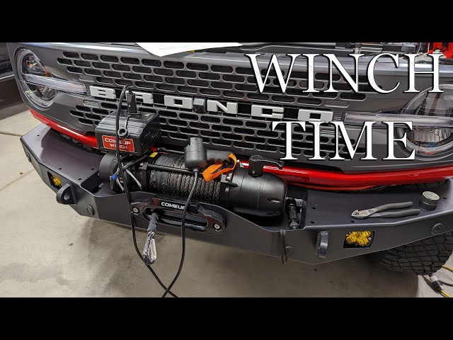 Installing Winch on Ford Bronco!!