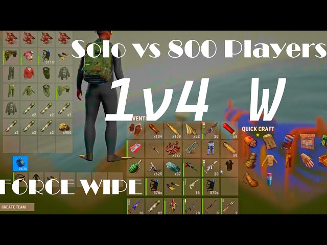 800 Players vs SOLO Force Wipe!🥶(Rustoria Main)