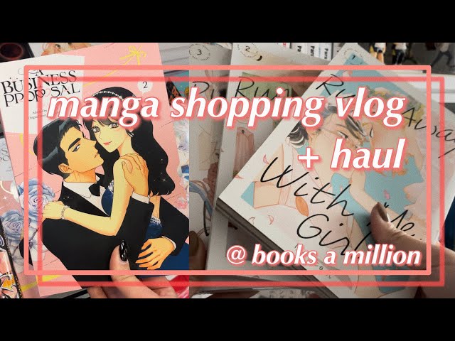 manga shopping vlog + haul