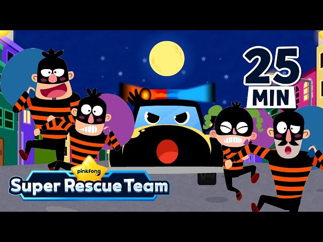 🚓Ten Little Thieves + More | Patrol Pals | Police Car Series | Pinkfong Super Rescue Team