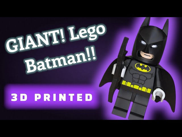 Giant 3D Printed Lego Batman! #lego  #batman