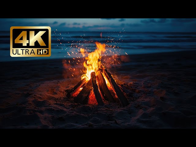 🔥 Warm Fireplace Ambience: Burning Logs & Crackling Fire Sounds for Relaxation & Comfort