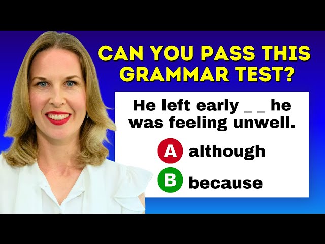 20 Advanced English Grammar Test Practice Questions (With Answers & Explanations)