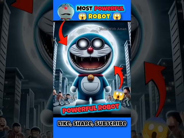 Most Powerful Robot❓#doraemon #shinchan #facts #shorts