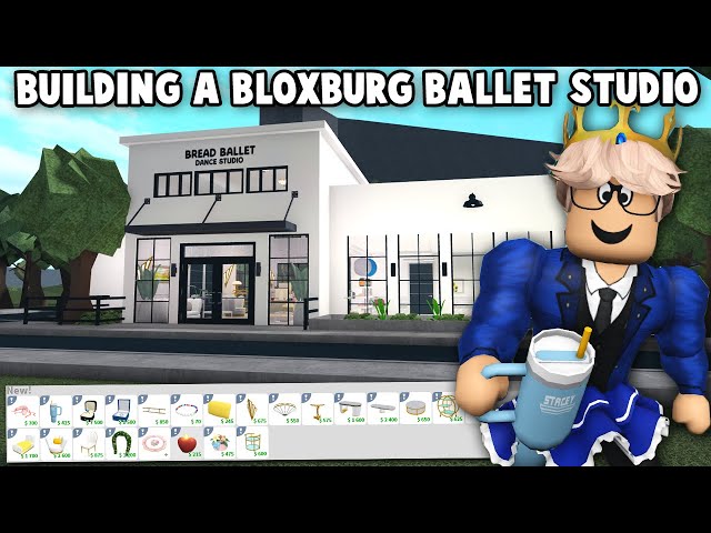 BUILDING a BLOXBURG BALLET STUDIO with the NEW UPDATE ITEMS...