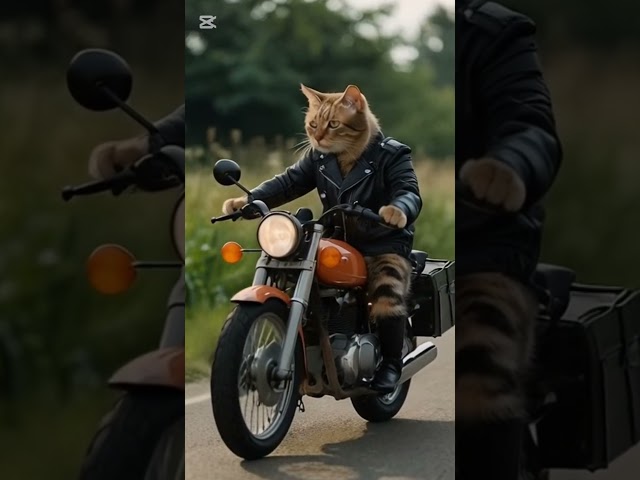 #cutecat #cat #motorcycle