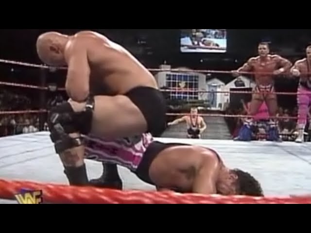 The Hart Foundation vs. Goldust, Ken Shamrock, Steve Austin & LOD (IYH Canadian Stampede 7/6/1997)