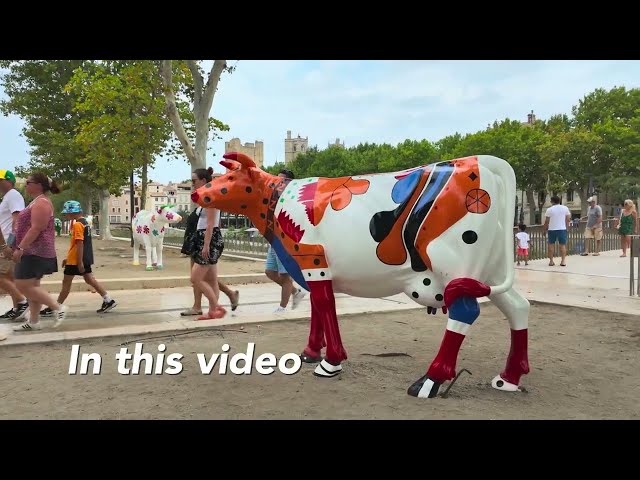 Narbonne, France - Walking tour in Narbonne, Beautiful historical city - 4K HDR walks