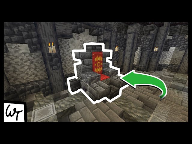 Detailed Medieval Throne - Minecraft Tutorial