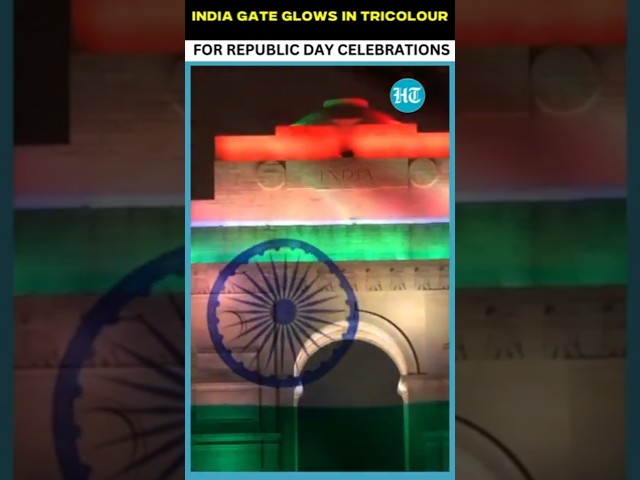 Tricolour Lights Illuminate India Gate For 76th Republic Day Celebrations