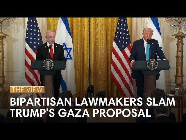 Bipartisan Lawmakers Slam Trump's Gaza Proposal | The View