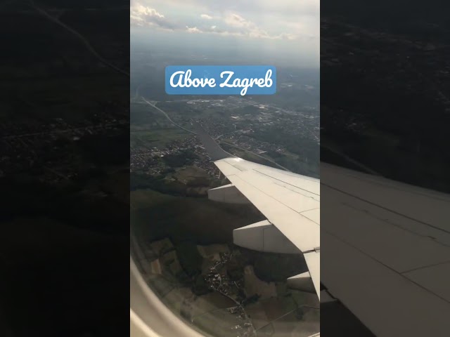 Zagreb from the sky! #zagreb #paris #shorts #croatia #france