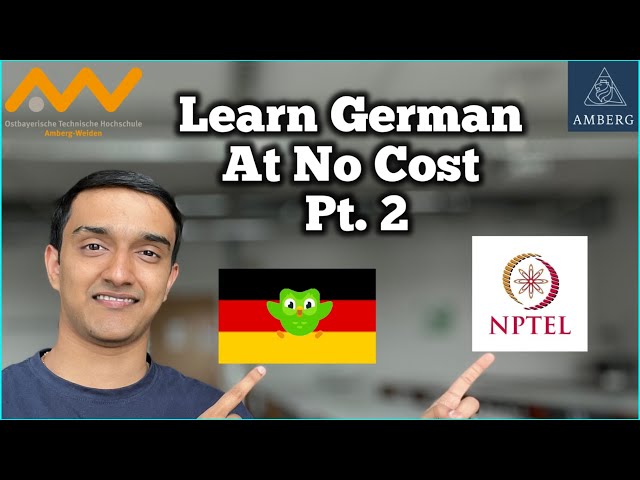 2 Free Resources to Learn German Effectively : Part 2 | Meghu Kasalkar | OTH Amberg-Weiden