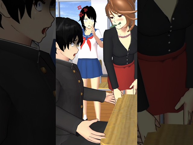 Senpai Vomits on Mida Rana 🤮🤣 #sakuraschoolsimulator #drama #trending #funny #tiktok