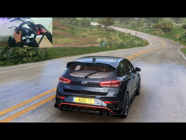 Hyundai i30 N - Forza Horizon 5 ( steering wheel gameplay )