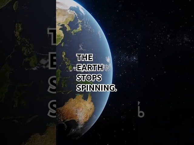 What would happen when the Earth stops spinning? #shorts