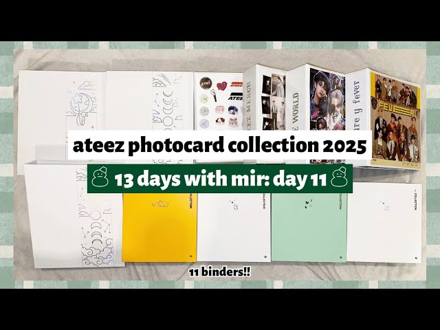 ☃︎ ateez photocard collection 2024 ❄︎ 13 days with mir: day 11 ☃︎